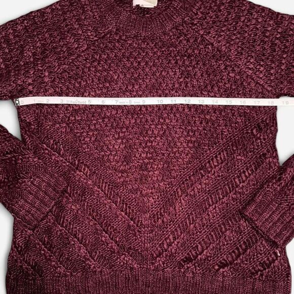 Forever 21 Burgundy Knit Crew Neck Sweater - Picture 7 of 8